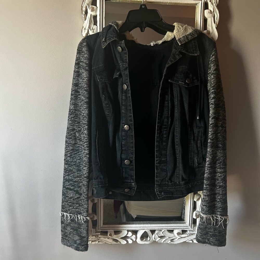 Black denim Free People Jacket